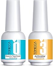 Sponsored Ad - TOMICCA Dip Powder Liquid Set - 15ML Dipping Powder Base Top Coat and Activator, 2 in 1 Nail Dip Liquid Set...