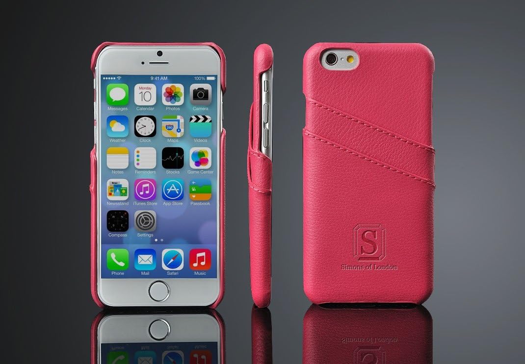 iPhone 6/6s Luxury Leather Case with Slots for ID/Bank Cards | Ultra Slim Fit Cases by Simons of London