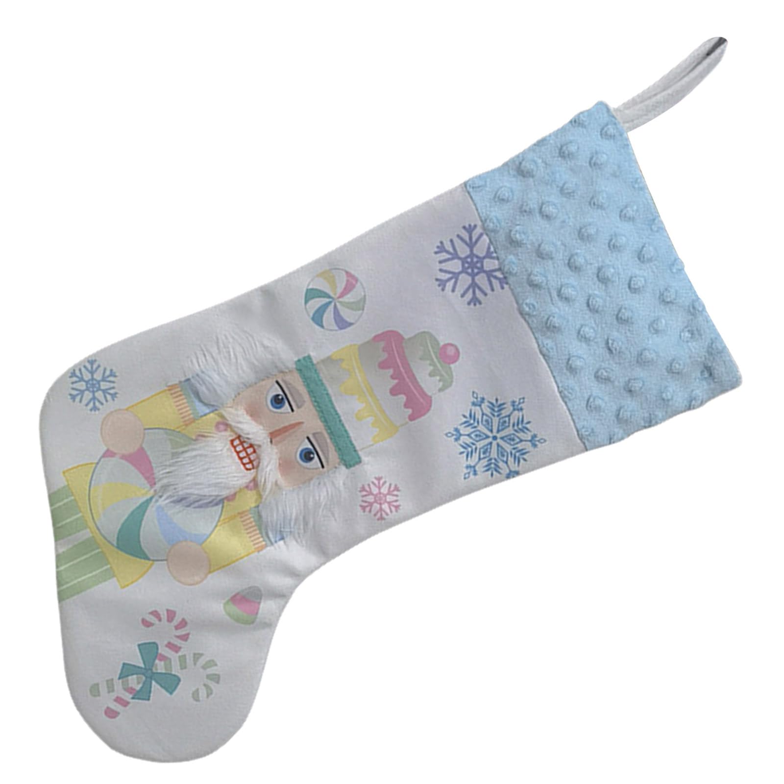 Hsioluted Nutcrackers Soldier Christmas Stocking Large Capacity Present Bag Home Ornament Stylish Festival Hanging Decoration Christmas Stocking