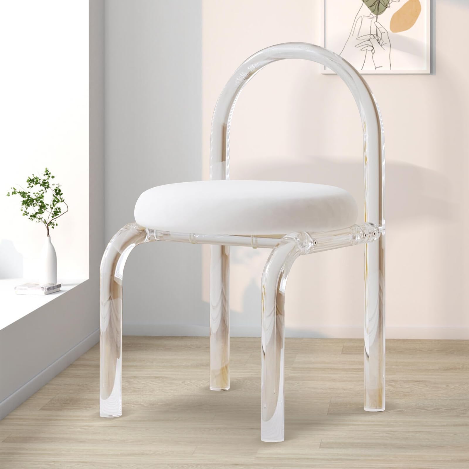 Lucite Vanity Stools And Benches Lucite Vanity Stool Etsy UK
