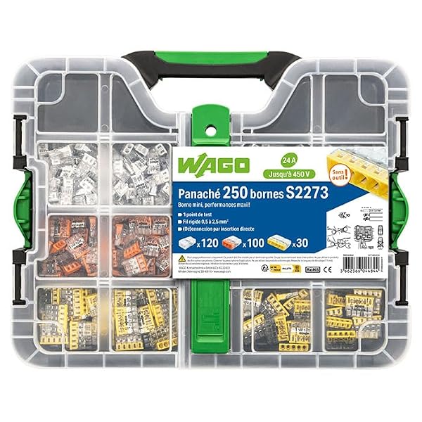 WAGO Walizka 250 zacisków S2273 (120x2E + 100x3E + 30x5E)
