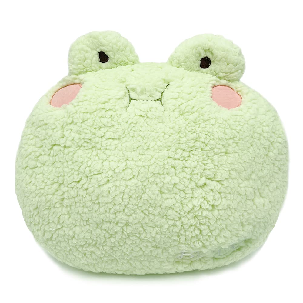 Yulefly 13.7" Frog Plush Pillow, Soft Frogs Bears Stuffed Animal Cute Plushies Cartoon Doll Hugging Pillow Home Cushion Decoration Birthday Gift, for Children Kids Toddlers Girlfriend