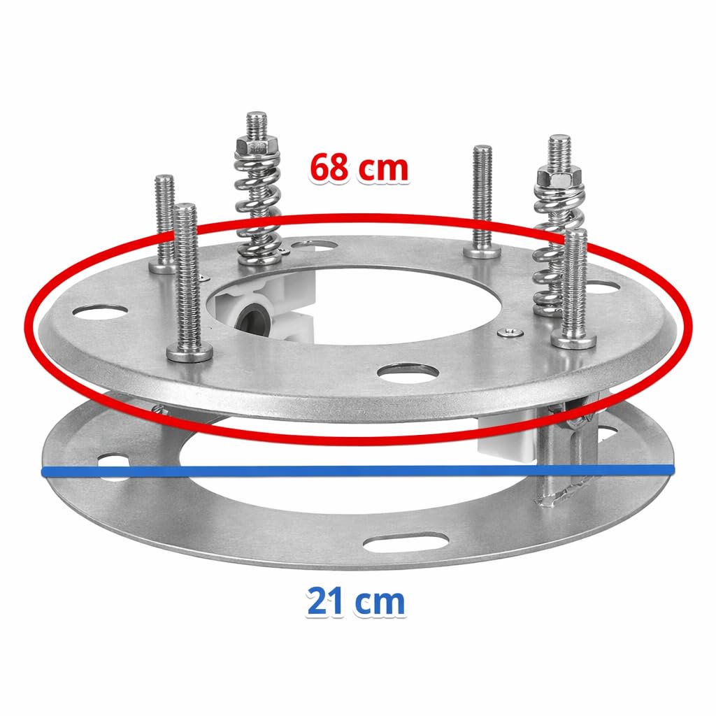 Mecanismo de inclinación para lavacabezas de peluquería, recambio articulación basculante para lavabo champú, 21 cm, plateado