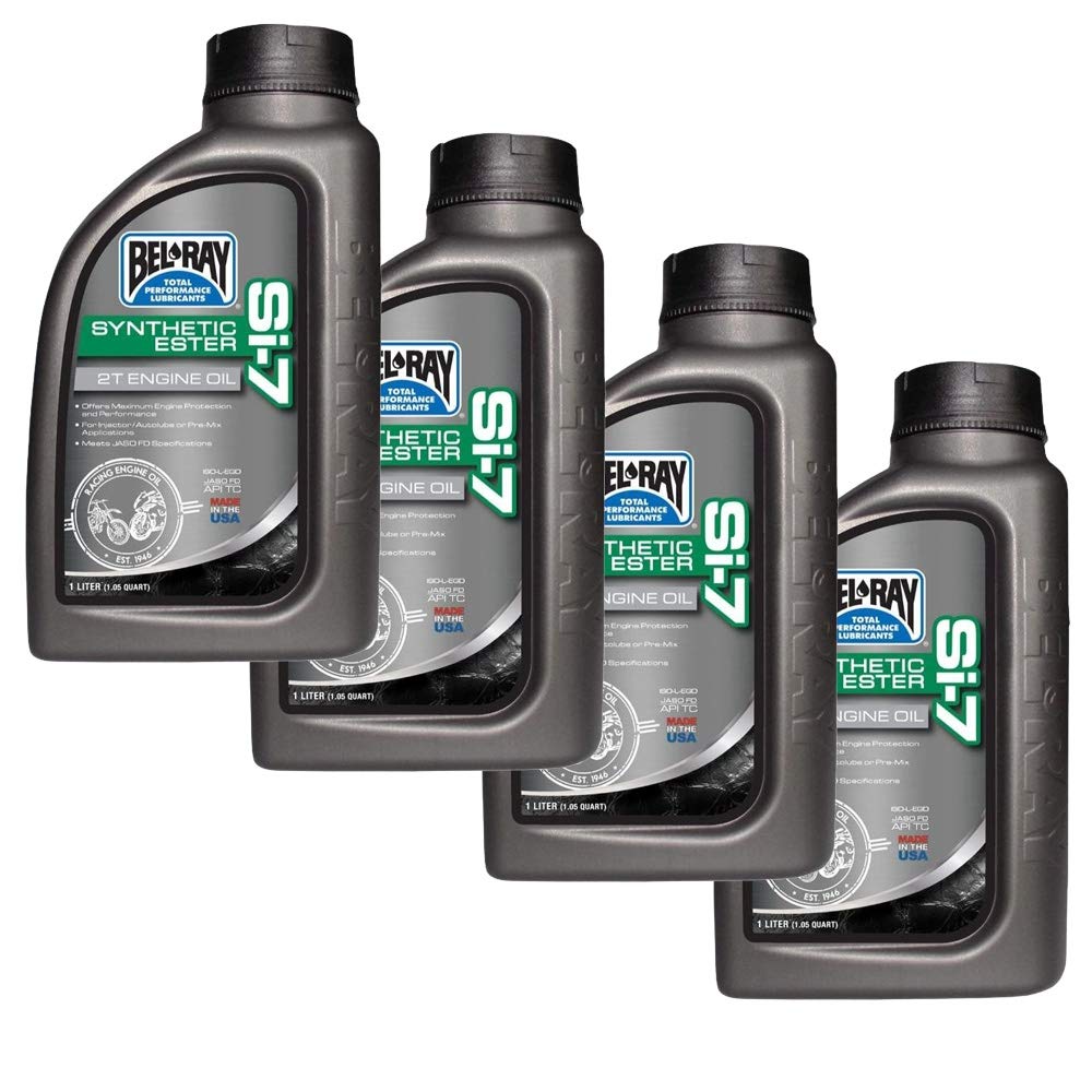 4x1L Bel-RAY SI-7 Synthetic 2 Takt Mischöl Motoröl vollsynthetisch Motorrad Motocross