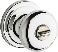 Vista 8 de Kwikset Hancock - Pomo de puerta simulado, manija de una sola cara para armarios, puertas dobles francesas y despensa, pomo de puerta interior negro