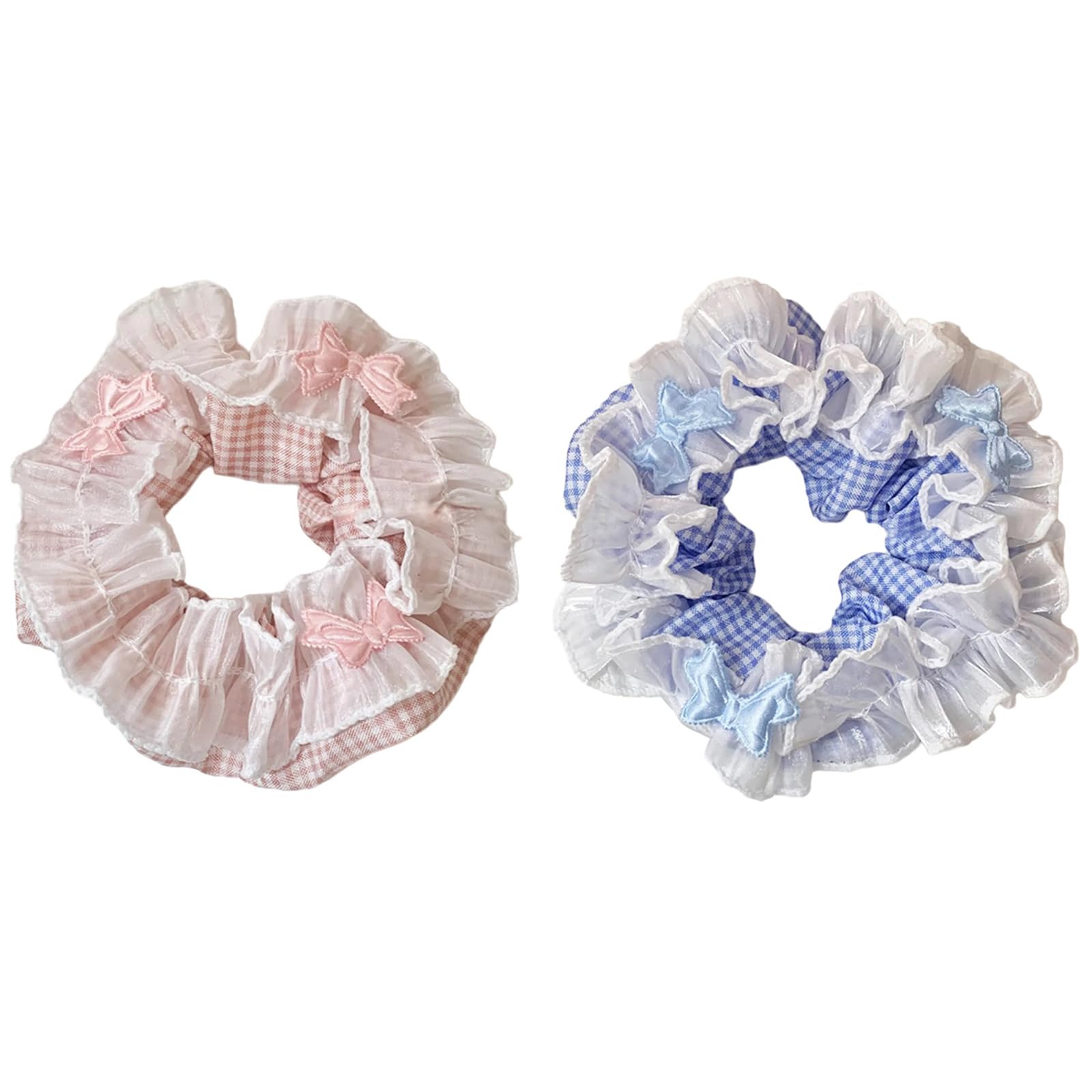 Set Cura Capelli: Fascia Con Fiocco, Bracciali, Clip E Elastici – Blù, Taglia M - 3