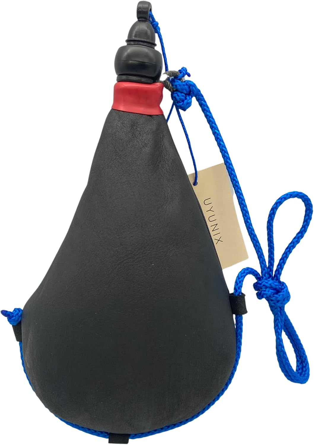 Authentic Spanish Wine Bota Bag - Goat Leather Wine Skin (Black) 1L (0.26 gal), 1.5L (0.4 gal), 2L (0.53 gal) Handcrafted in La Rioja (2.0 L (0.53 Gal))