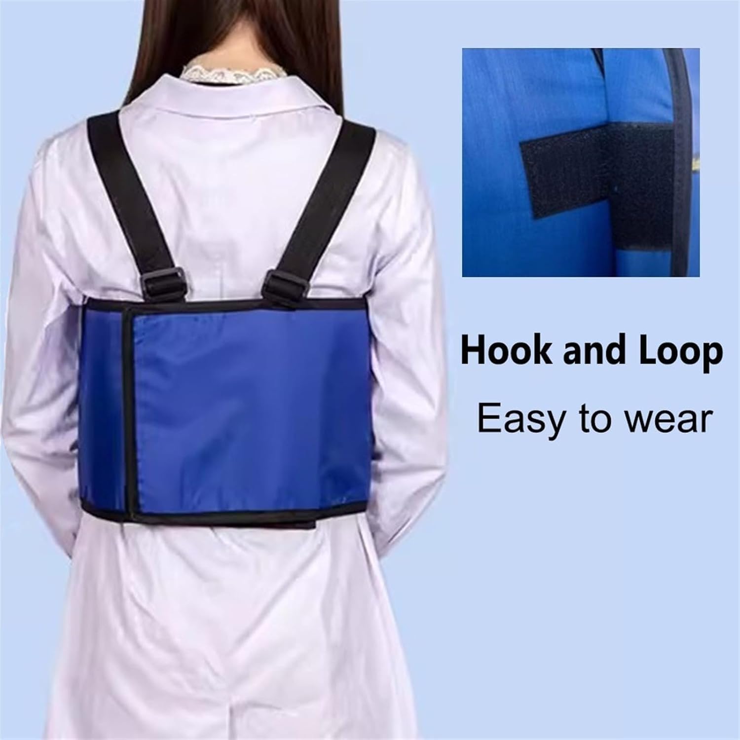 Chaleco protector de plomo for rayos X. Ropa de plomo for dentistas, máquinas de rayos X, equipos de radiología, laboratorio, correa de hombro ajustable. Ropa de protección contra rayos X(0.35m