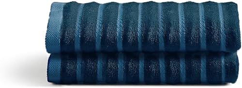 Cosy House Collection Juego de 2 toallas de bambú de lujo, ultra suaves, absorbentes y de secado rápido, calidad de spa de hotel de algodón de