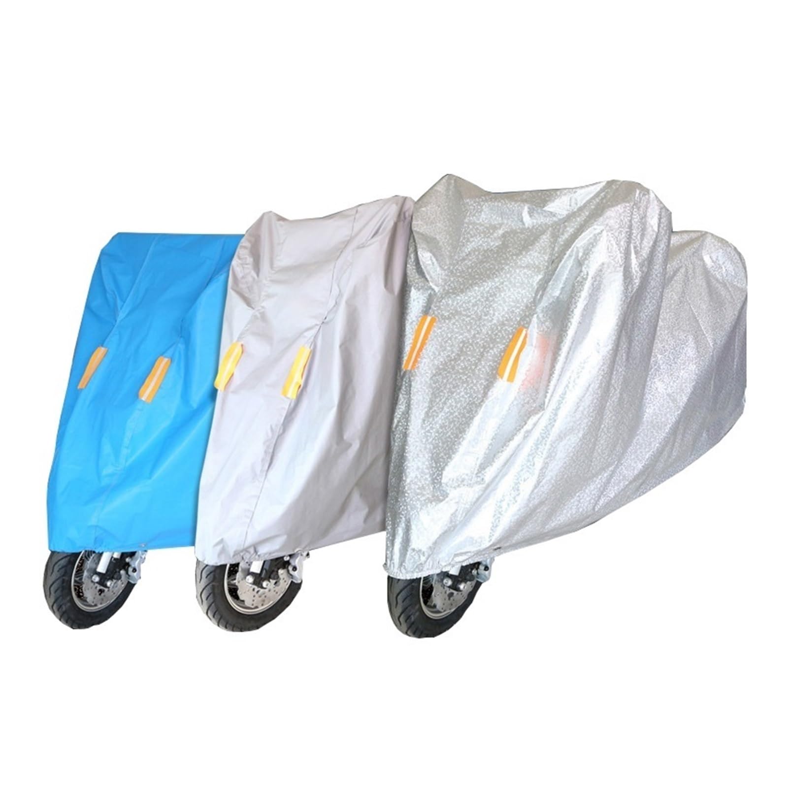 Cubre Moto Impermeable S-XL cubierta de motocicleta Universal al aire libre Protector Uv toda la temporada impermeable bicicleta lluvia a prueba de polvo Motor eléctrico Scooter cubierta(1 Pcs blue,XL