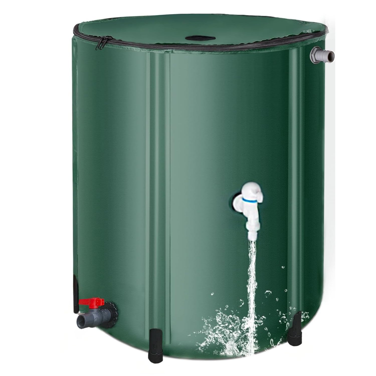 Barile Pieghevole per la Pioggia, Contenitore per Acqua Piovana，50L