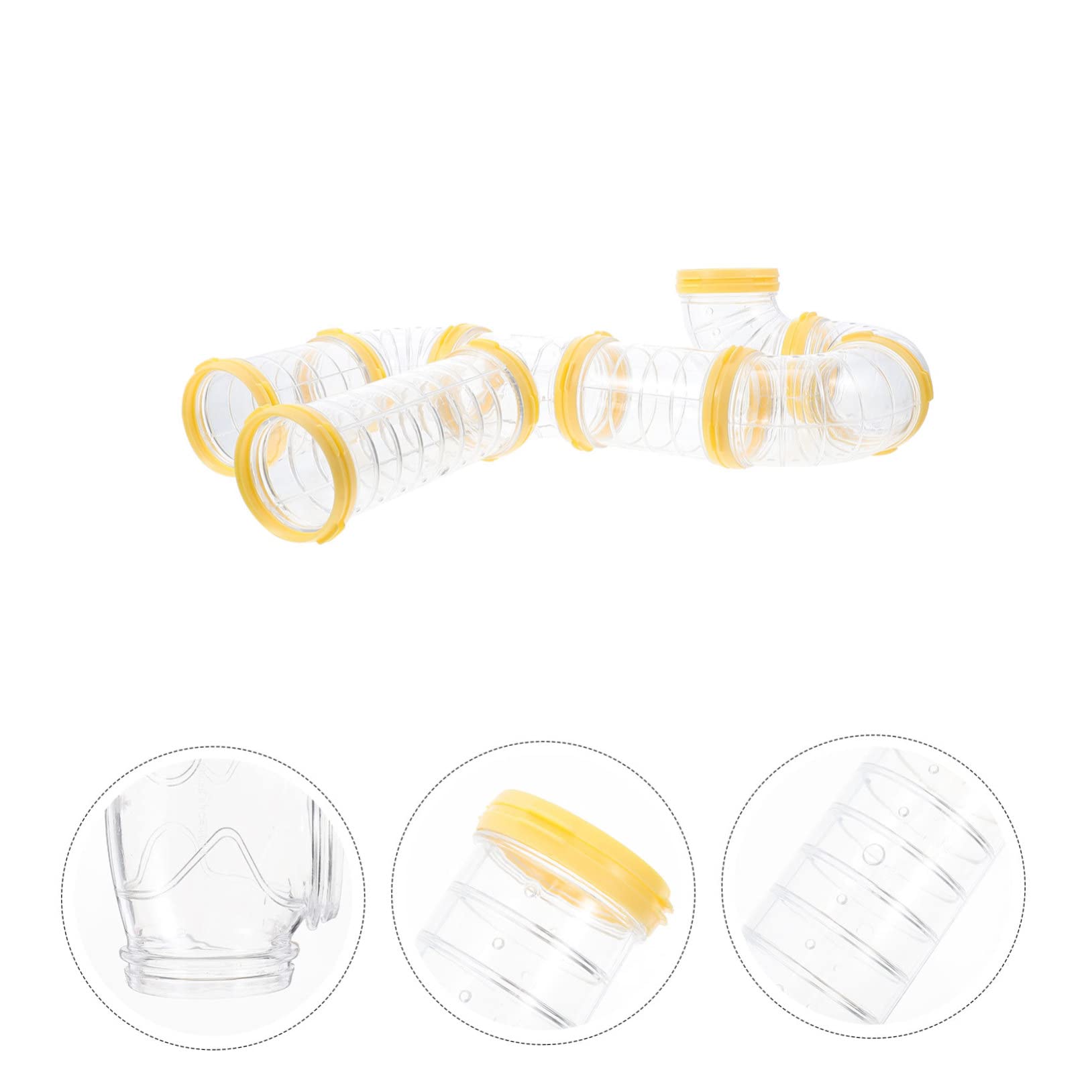 Toddmomy 3 Sätze Hamster Röhren Set Teiliges DIY Tunnel Käfig Zubehör aus Einfach zu Reinigen Flexibel Kombinierbar Montierbar für Außengehege und Sicheres Kleiner Nagetiere