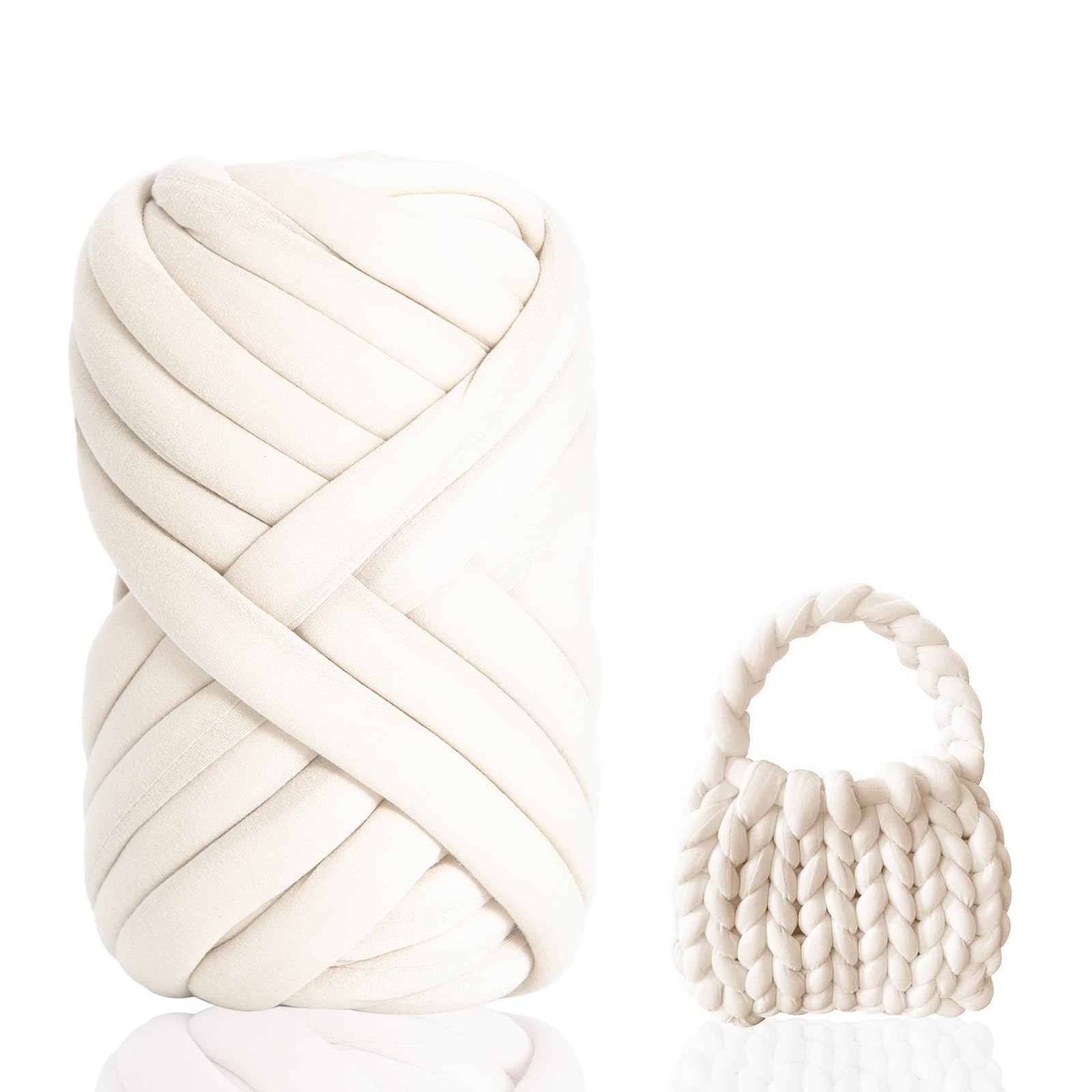 Wol Breiwol, 500 g/16 m, dikke wol voor handbreien, buisgaren, 3 cm, dikke XXL wol, handbreigaren, wolgaren voor beginners, dekens, manden, tas, huisdiermand, doe-het-zelf kunsthandwerk (roze