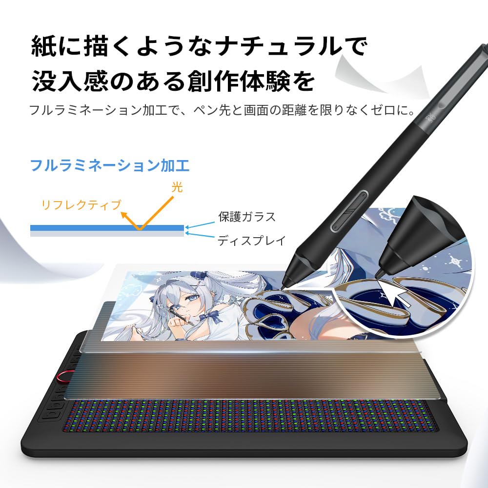 Amazon | XPPen Artist 15.6 Pro V2 液晶ペンタブレット 15.4インチ