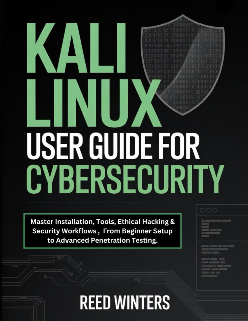 KALI LINUX USER GUIDE FOR CYBERSECURITY: Master Installation, Tools, Ethical Hacking & Security Workflows , From Beginner Setup to Advanced Penetration Testing.