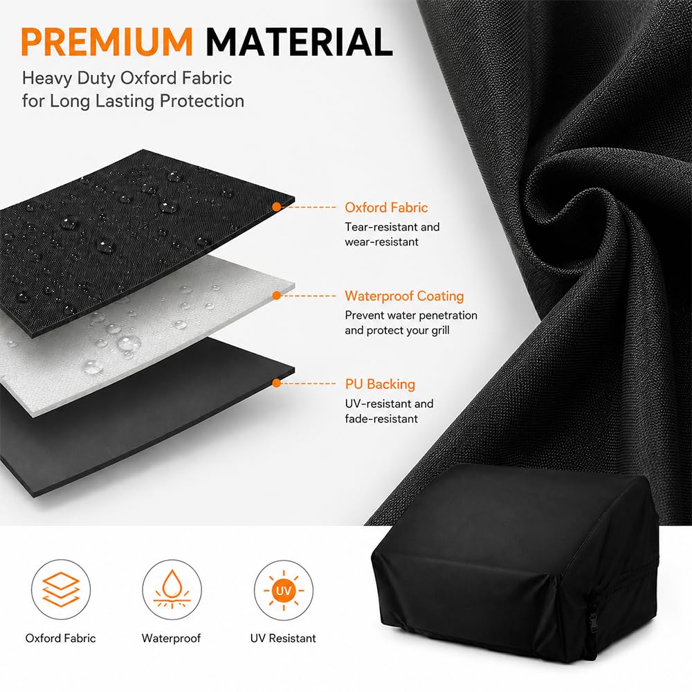 Cubierta Barbacoa para Grandhall Elite G5 Built-In 2018–2026, Protector Barbacoa Resistente Intemperie Antipolvo Cubierta Superior Integrada