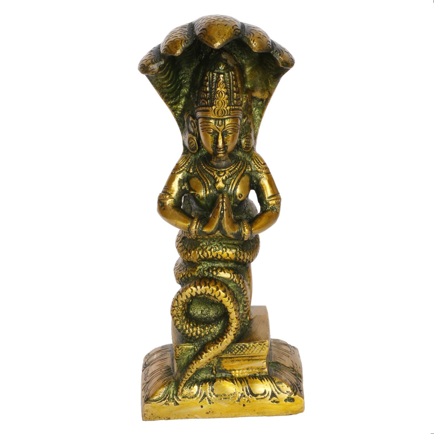 美と豊穣の女神ラクシュミー像真鍮