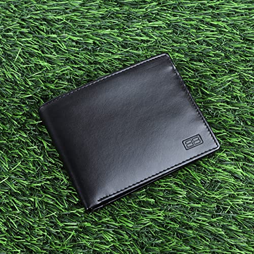 Image of Brooklyn Bridge Wallet for Men's Slim Leather Wallet with RFID & Coin Pocket - Stylish Bifold for Cards & Cash | Multiple Card Slots | Durable Everyday
