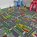 The Rug House Alfombra Infantil de Ciudad para Juegos, Poliamida, Gris, 140 x 200 cm