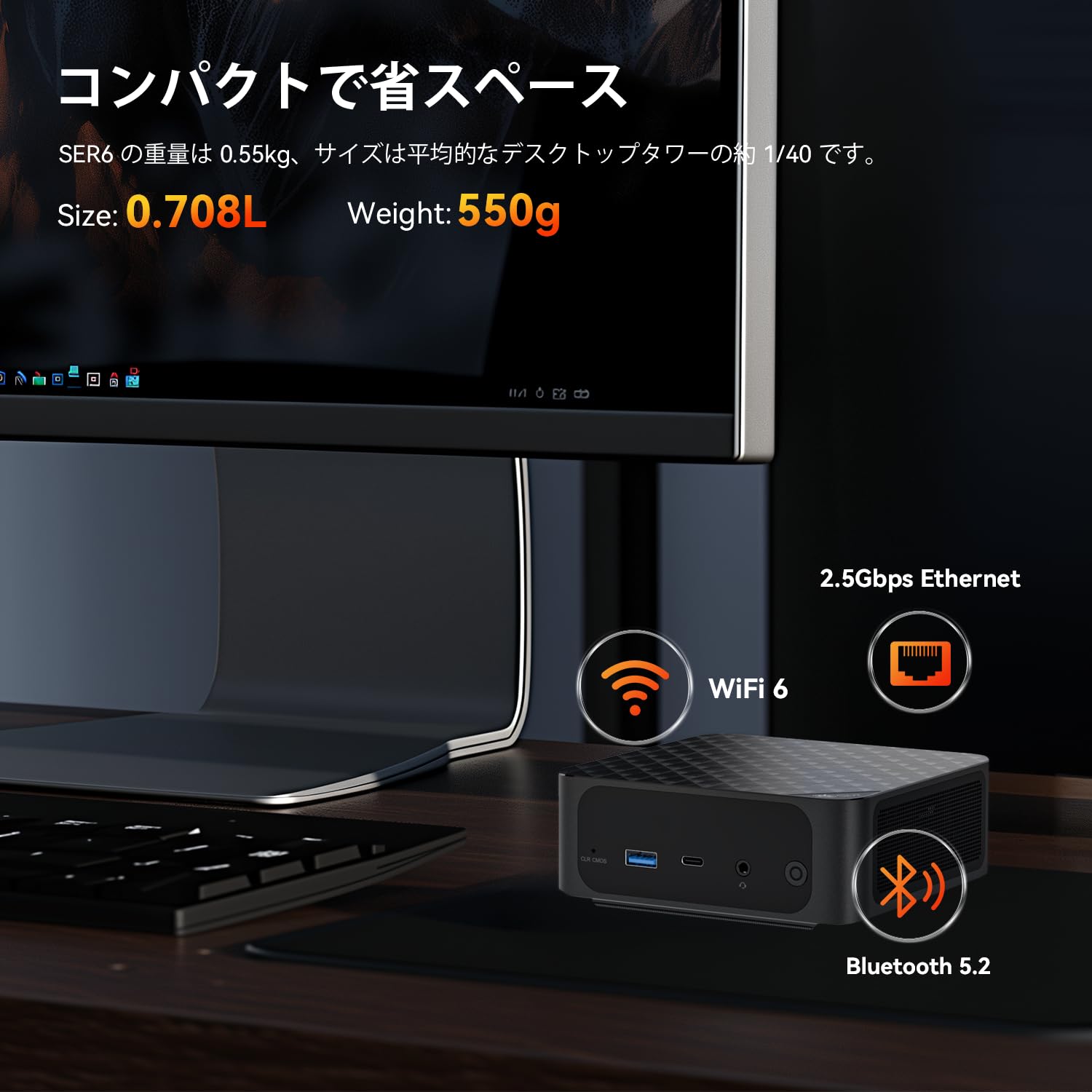 Amazon.co.jp: Beelink SER6 6900HX ミニコンピュータ AMD Ryzen
