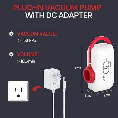 Miniatura 4 de VMstr Paquete de 12 bolsas de sellado al vacío para viajes de ropa, tamaño de mano para embalaje de compresión de equipaje, bolsas ahorradoras de