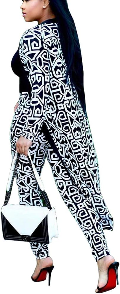 Womens 2 Piece Pants Set - Sexy Long Sleeve Open Botswana | Ubuy