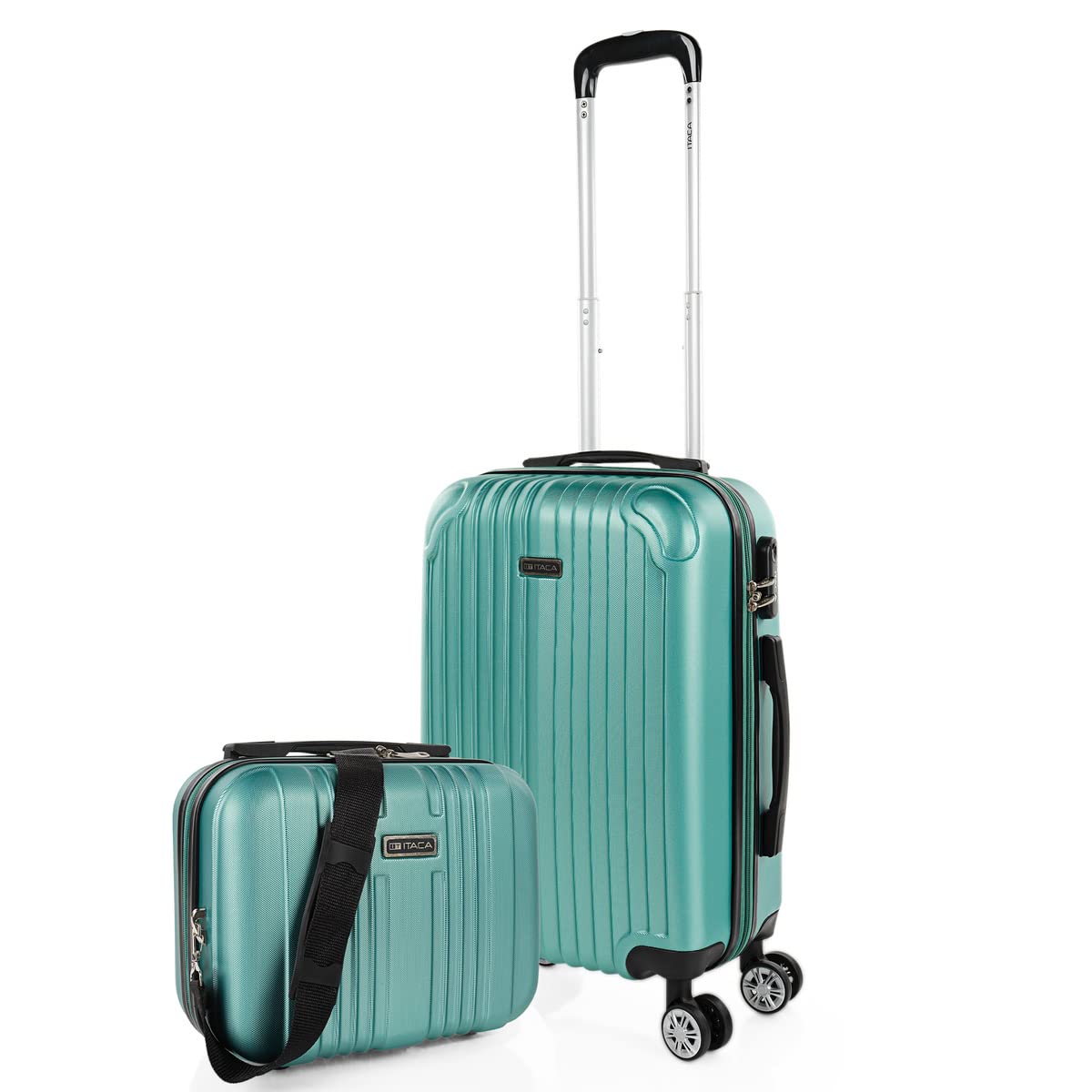 ITACA - Maletas Grandes De Viaje Rígidas Ligeras con 4 Doble Rueda 360° Maleta Grande 23 Kilos Alta Resistencia Extensible Maleta XL Duradera, Mandarina — view 70