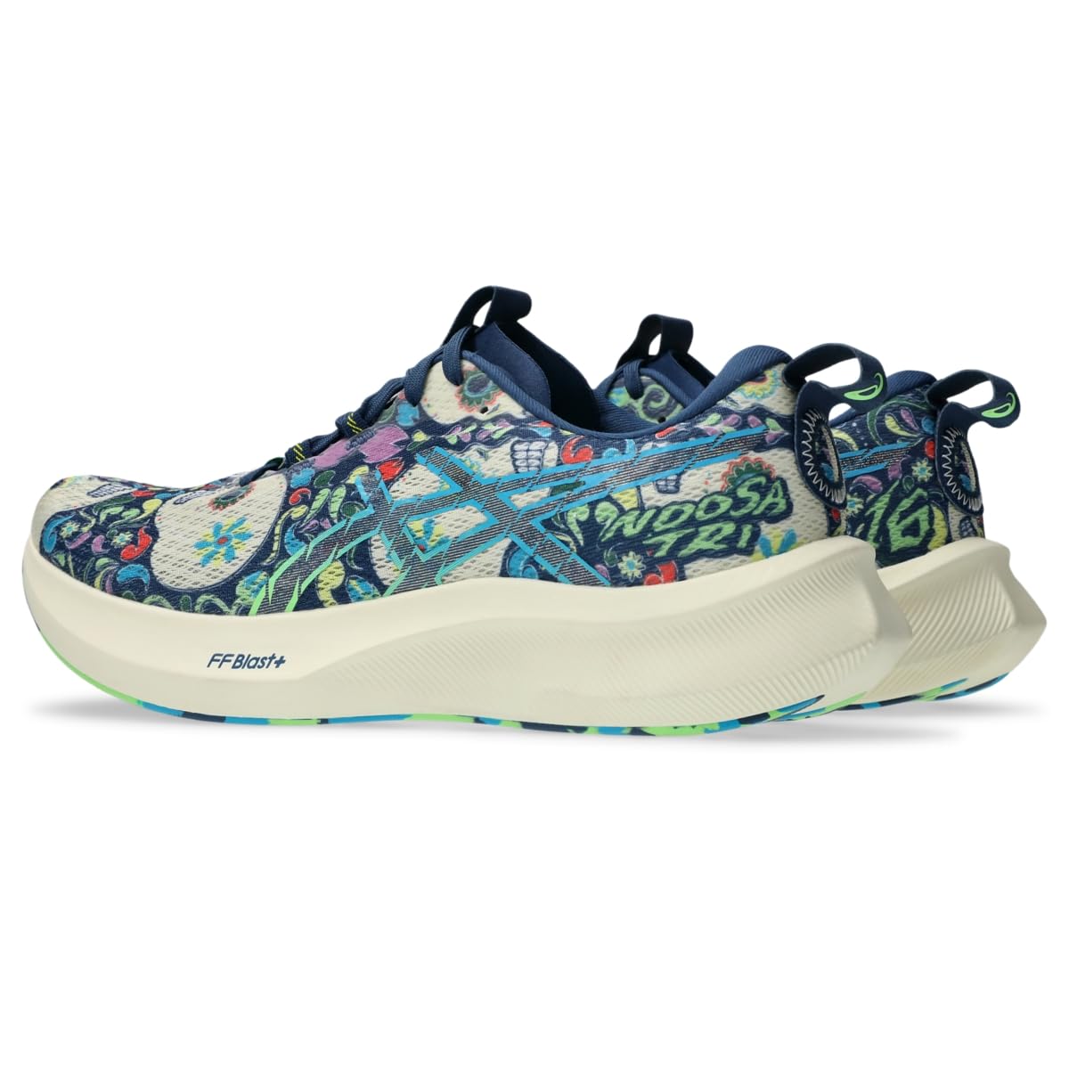 Asics Scarpe da Corsa Noosa Tri 16 Limited Edition Uomo, Geco Nero/Verde, 12.5