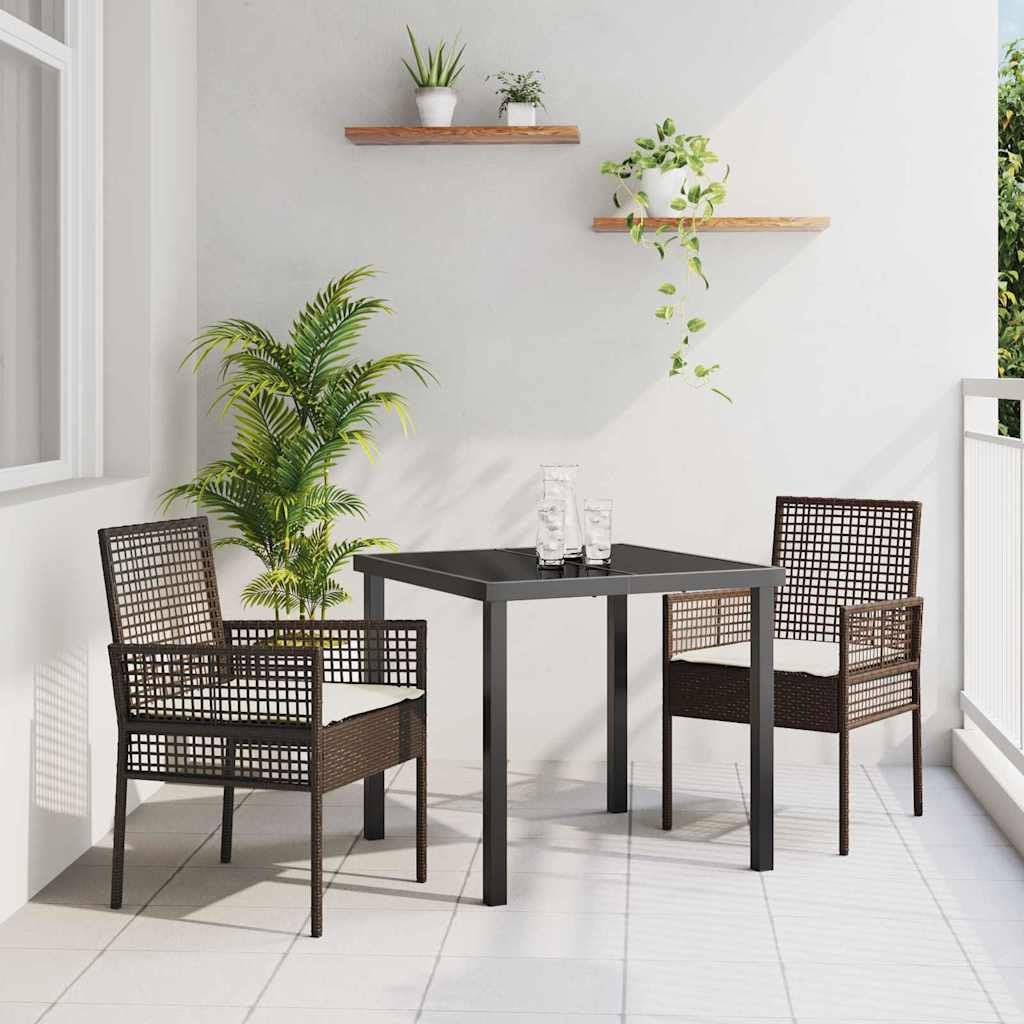 Chaises de jardin pour balcon et terrasse avec coussins confortables
