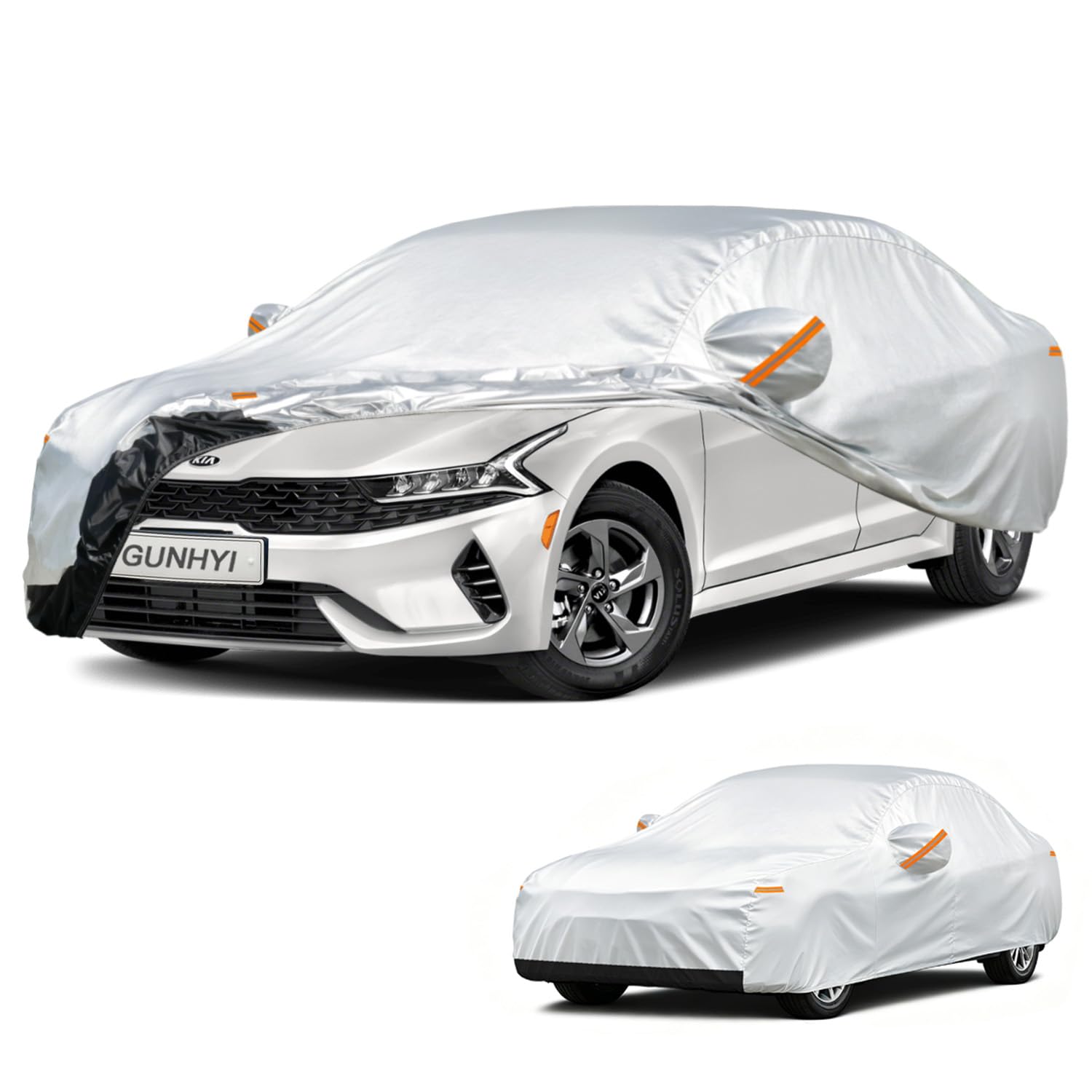 GUNHYI Car Cover Custom Fit Kia K5 (2020-2026) Waterproof for Automobiles, Oxford Sun Rain Dust Snow Protection (Ships from US Warehouse, Delivery 3-8 Days)