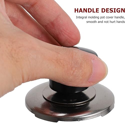 Miniatura 5 de Hemoton Tapas de silicona para ollas, 6 unidades, tapa de tetera silbante, pomo, tapa de olla, tapa de sartén, mango de sujeción, tapa de utensilios