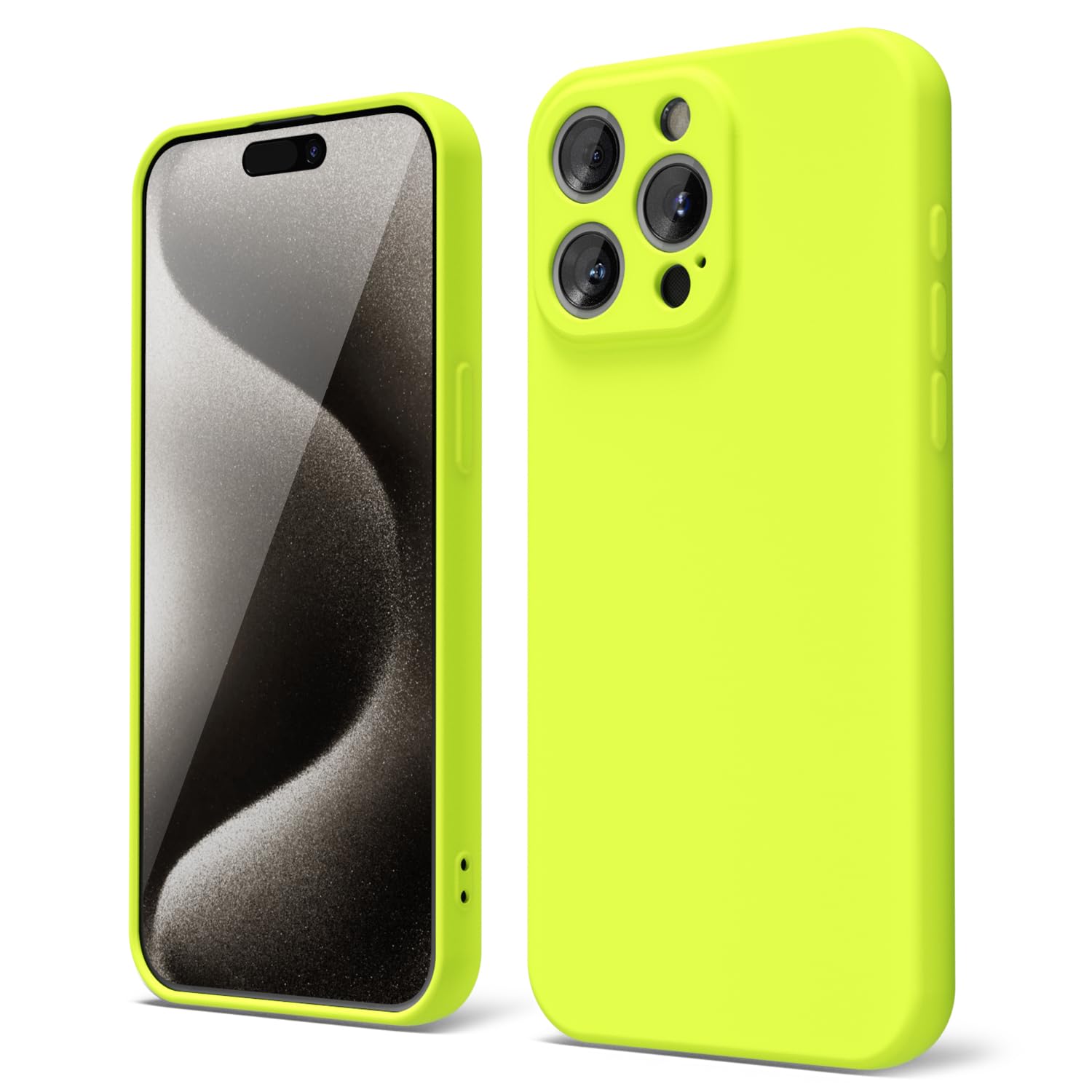oakxco for iPhone 16 Pro Max Case Liquid Silicone, Soft Rubber Gel Elegant Aesthetic Basic Simple Cover, Cute Thin Slim TPU Matte Solid Color Plain Smooth Case for Women Girl, Light Pink — view 1344