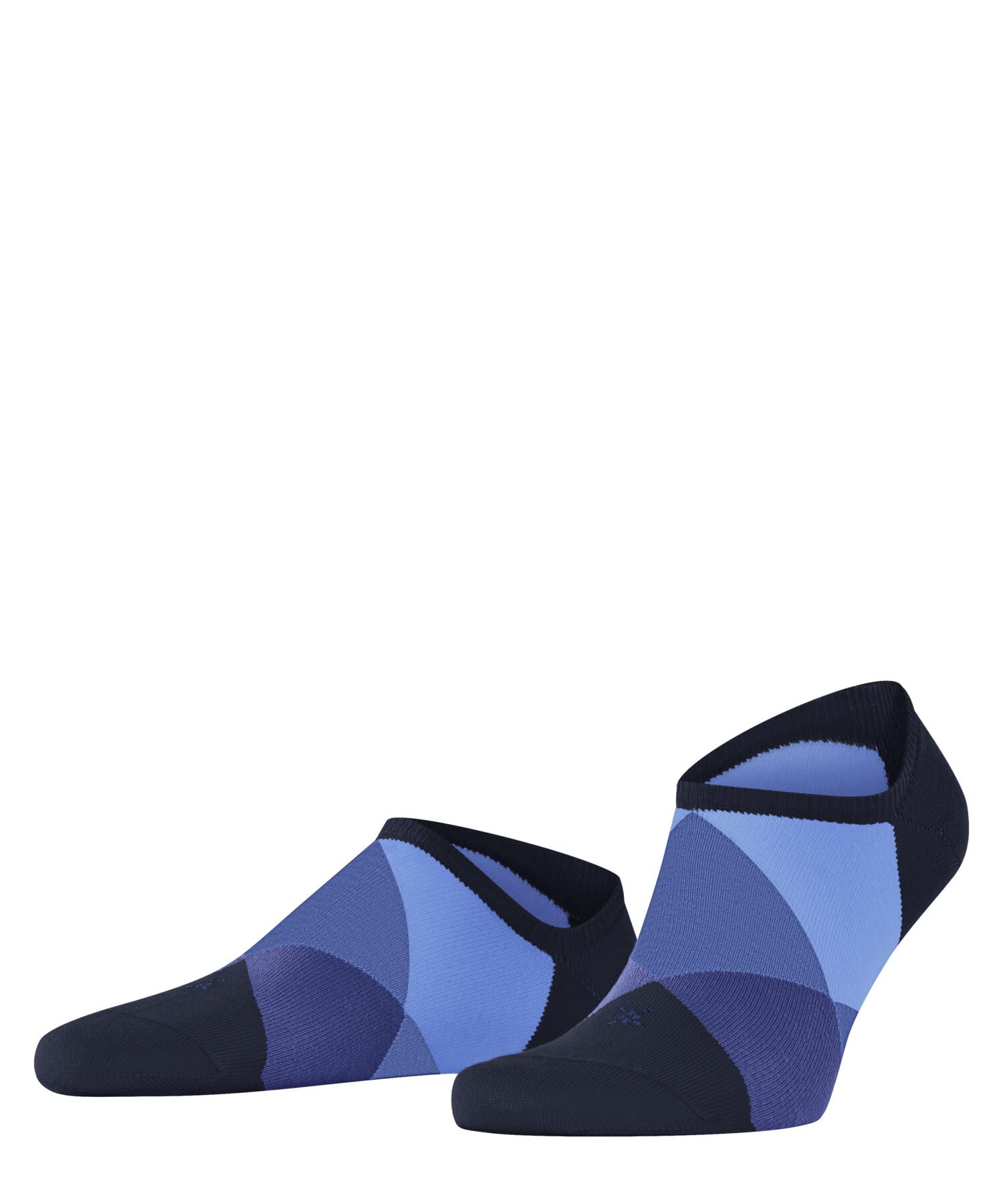 Burlington Men's Blue Marine 6122 Clyde M Sn Cotton Low-Cut Patterned 1 Pair Trainer Socks, 6.5-11