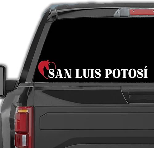 Calcomanías de San Luis Potosí México para Trocas Calcomanias para Autos Estilo Ranchero con Caballo Western Calcomanías mexicanas para camiones y