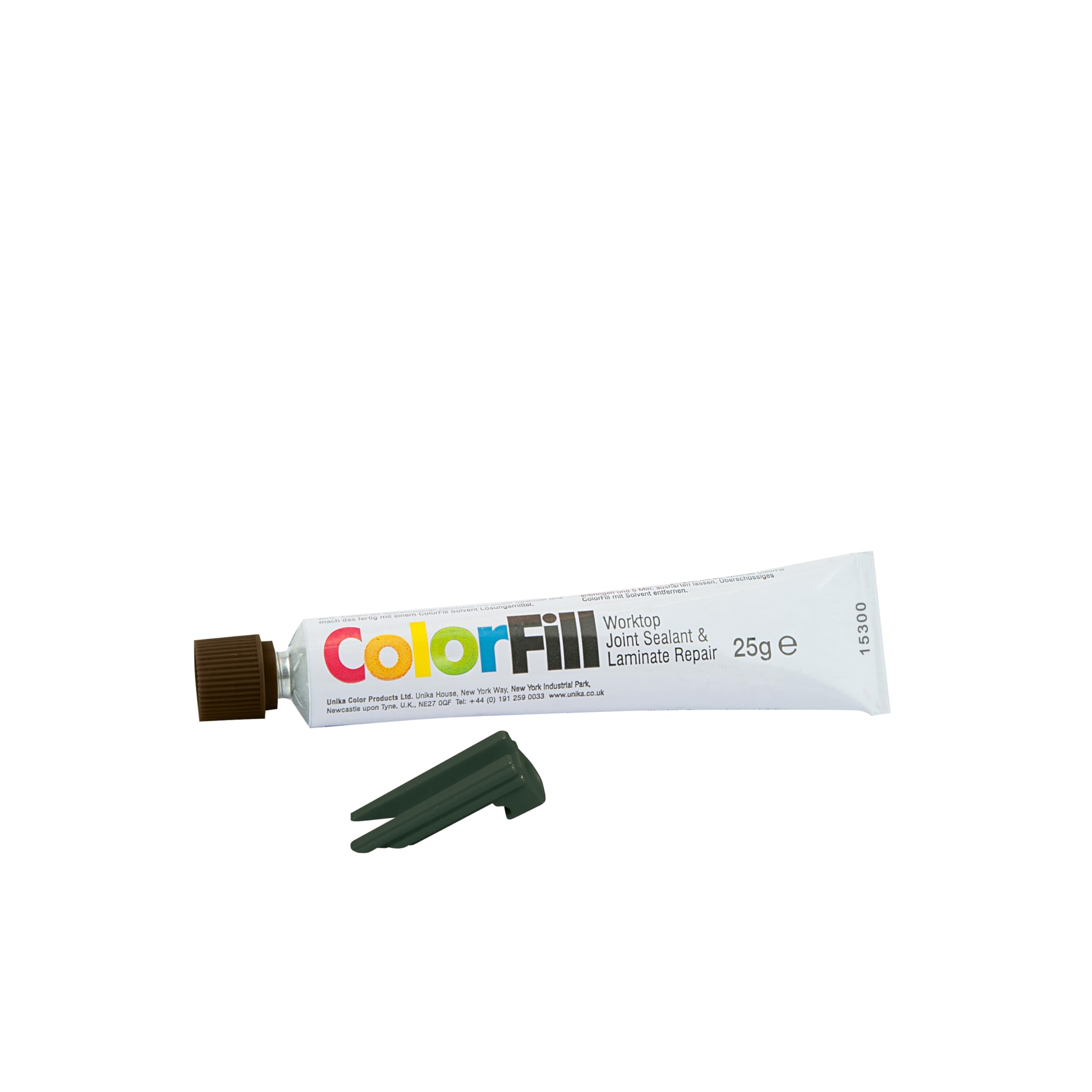 UNIKA ColorFill Worktop Joint Sealant/Repairer and Solvent - Dark Brown (CF106)