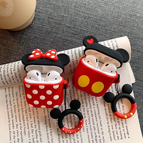 Akxomy Compatible With Airpods Case, 3D Cute Cartoon Mickey Mouse Airpod Case, Charging Shockproof Earphone Case Cover For Apple Airpods 1&2 Case (Mickey) #TOP5