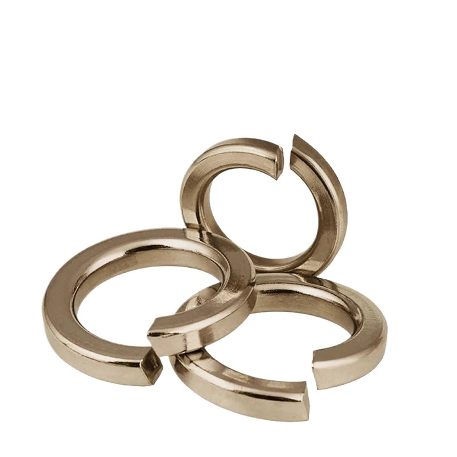 Arandelas Metalicas Arandelas de seguridad con resorte de titanio puro GR2 M3-M30, almohadillas planas de aleación de parada DIN127 Ti for uso Industrial, 10 Uds.-50 Uds.(M30(10pcs))