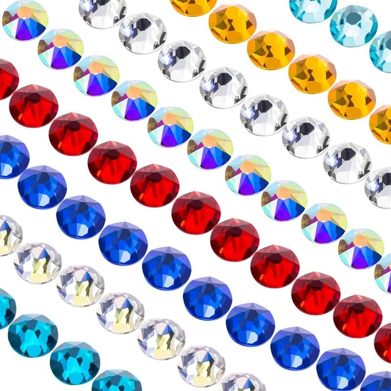 8 Big 8 Small Surface Non Hotfix Nail Art Rhinestone DIY Strass Crystals Flat Back Rhinestones for Decoration Crystal Stones