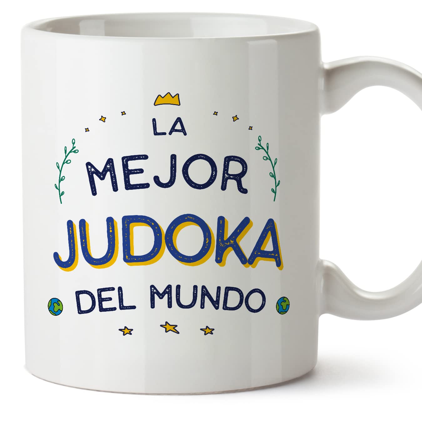 MUGFFINS Judo Master Woman Mug - in Spanish - Mejor del Mundo - Funny Gift for Colleagues - Ceramic 11oz Mug