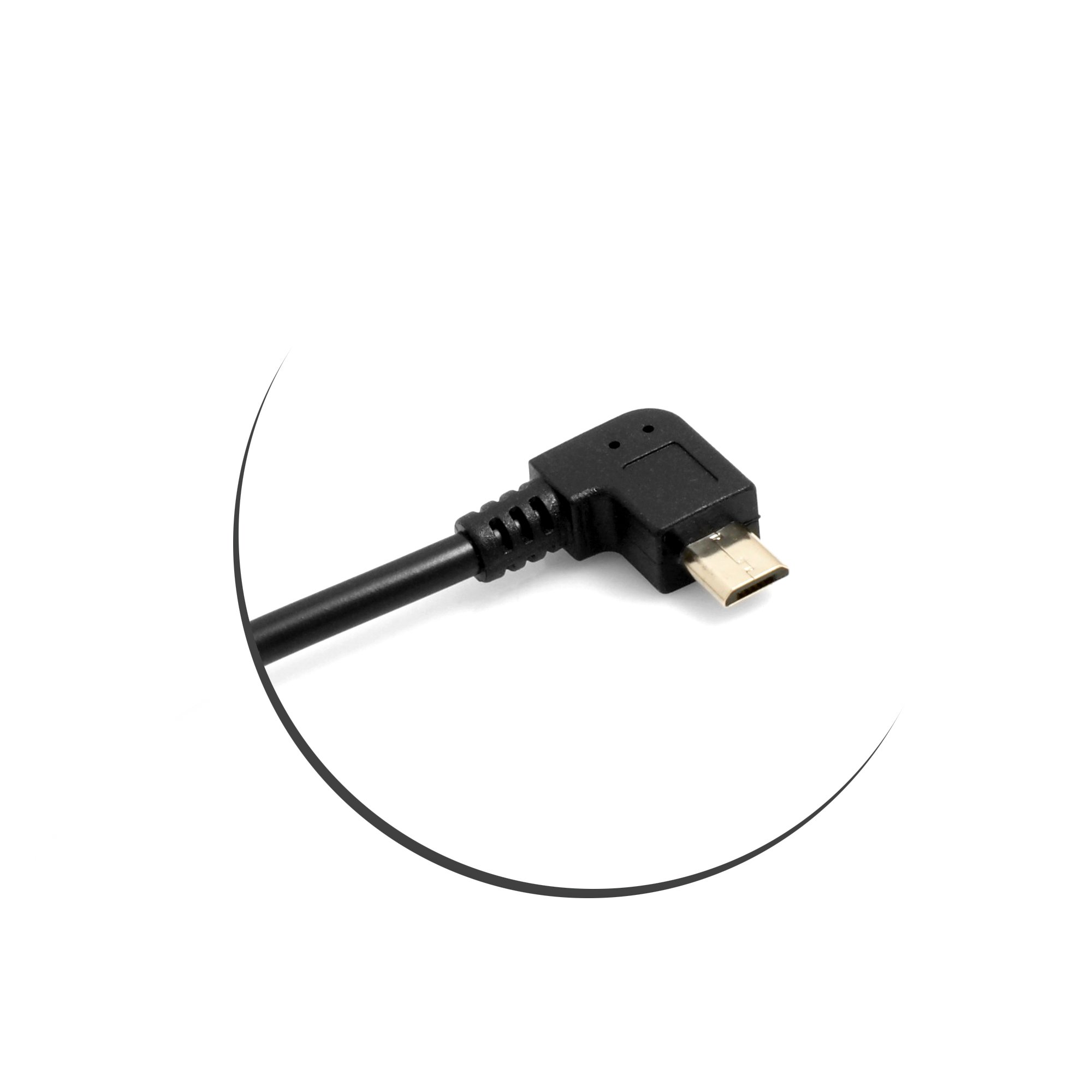 System-S Kabel USB 3.1 C kątowy do Micro USB - kierunek ładowania USB C na Micro USB