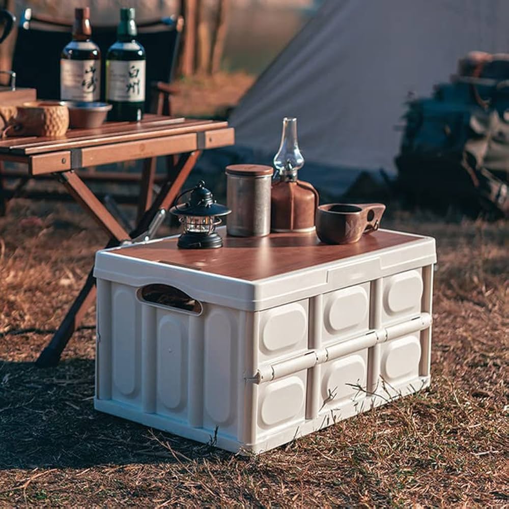 収納ボックス アウトドア キャンプLサイズ3個：52*37.5*30cm,58L