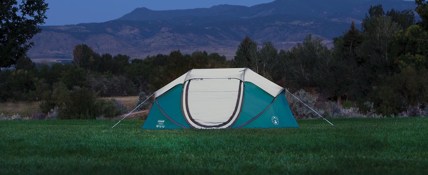 Coleman Fast Pitch Pop-up Galiano 2/4-man Tent, 2/4-man pop-up Tent, Camping Tent for 2/4 Persons, Festival Tent, Waterproof WS 2000 mm Sports & Outdoors