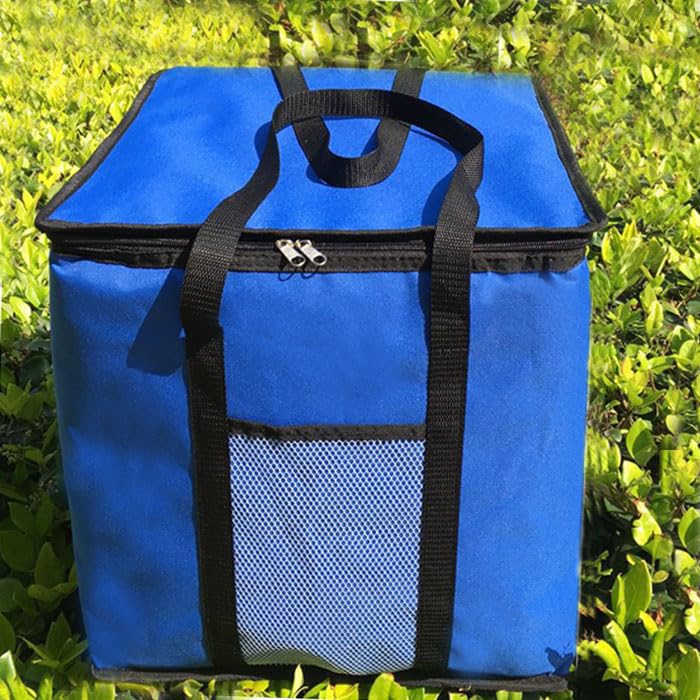 Bolsa de entrega de alimentos Bolsa térmica grande for pizza de 14 pulgadas Bolsa térmica gruesa Bolsa de almacenamiento de pizza aislada Contenedor de entrega de alimentos frescos 45x45x40 cm ( Color