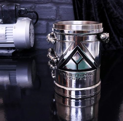 Miniatura 7 de Nemesis Now T-800 Terminator 2 Judgement Day - Taza con el logotipo de Cyberdyne Systems, resina pintada a mano con licencia oficial, decoración