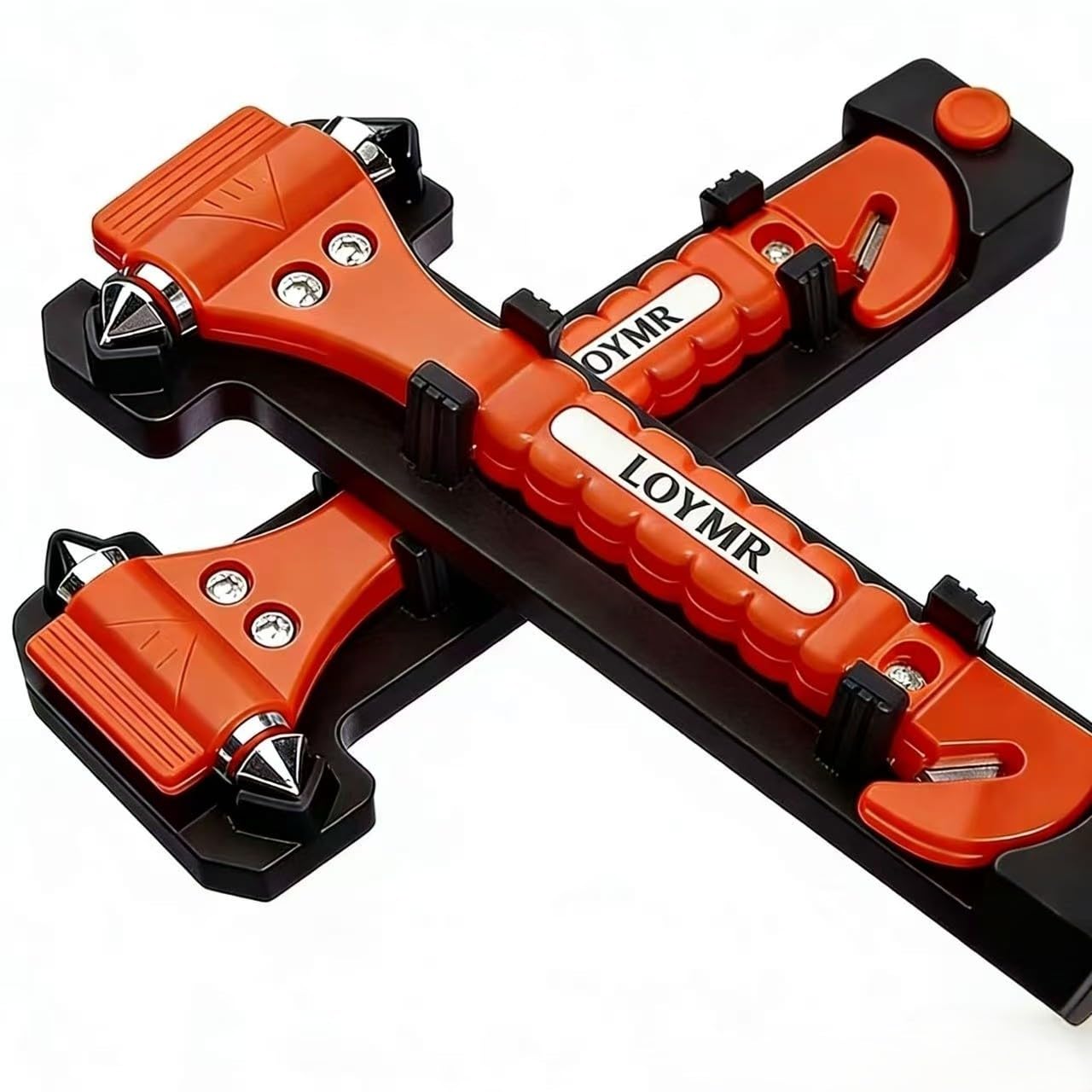 Car Safety Hammer (2 Pack) - 2-in-1 Emergency Escape Tool with Window Breaker & Seat Belt Cutter for Vehicles, Home & Office