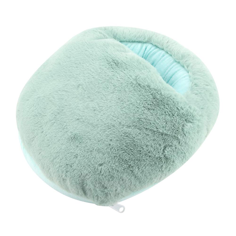 EBTOOLS Coussin Chauffant pour Pieds, Coussin Chauffant pour Bottes Chauffantes, Chauffe-Pieds en Peluche pour Hommes et Femmes, Garde Les Pieds au Chaud 38 × 28 × 12 Cm(Bleu Clair)