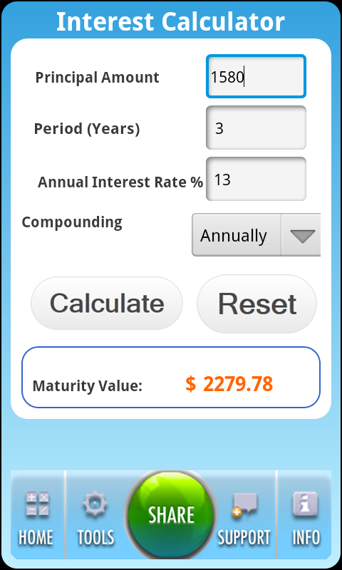 Personal Financial Calculator - App on Amazon Appstore