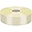 Baocuan Satin Ribbon 50 Yards Solid Fabric Ribbons Roll for Wedding Invitations, Bridal Bouquets, Sewing, Party Decorations, Gift Wrapping and More (Rice White, 1 inch)