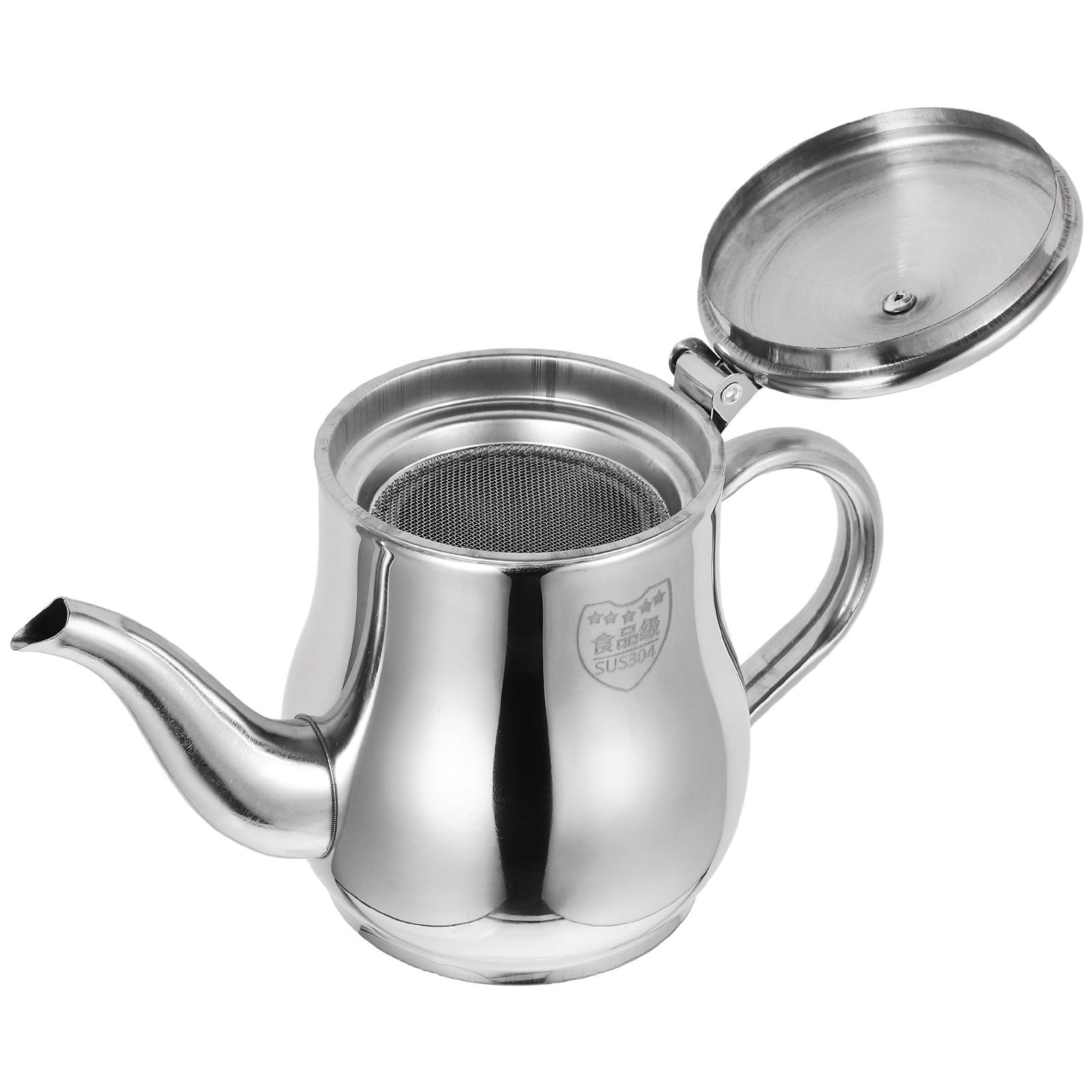 Recipiente para Filtración en para Inoxidable de de Acero Cocina de 13oz Tapa, Filtro para Grasa y Jugos, Fácil de Limpiar Doméstica