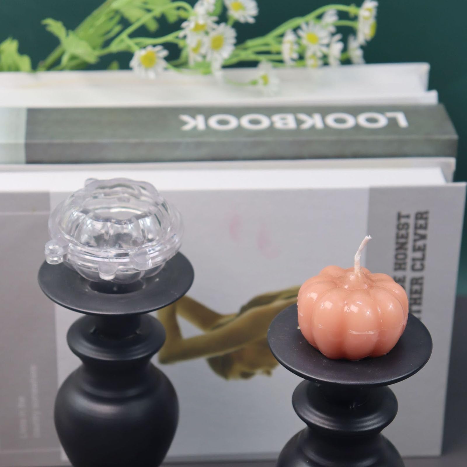 Moule En Plâtre En Forme De Citrouille Pour Halloween, Aromathérapie, Réutilisable, Décoration D'intérieur, Accessoires De Fête D'Halloween